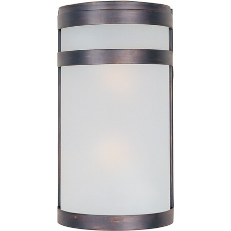 Maxim Arc 2-Light Led Outdoor Wall Lantern 65002FTOI